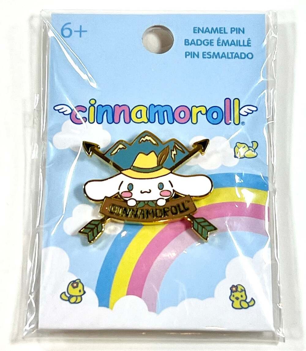 New Loungefly Sanrio Cinnamoroll Camping Emblem Enamel Pin - BoxLunch Exclusive